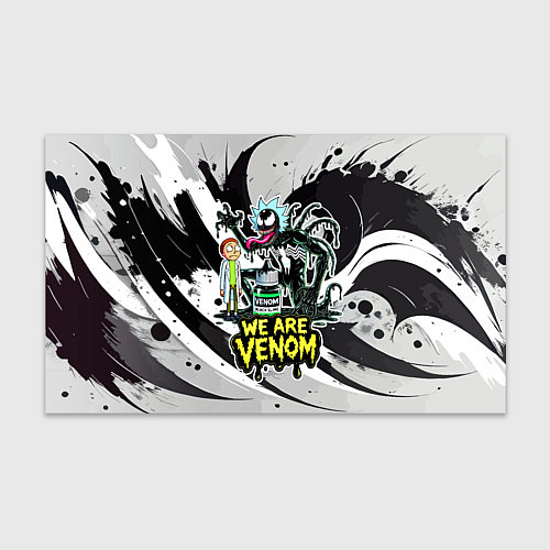 Бумага для упаковки Rick-Venom and Morty - meme / 3D-принт – фото 1