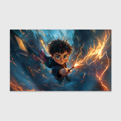 Бумага для упаковки Гарри Поттер в полетеле / 3D-принт – фото 1