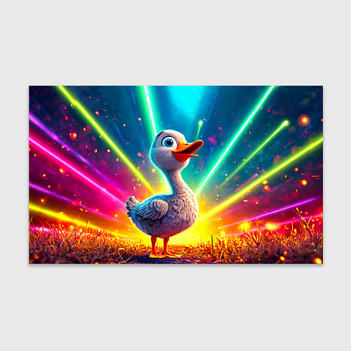 Бумага для упаковки Веселая уточка / 3D-принт – фото 1