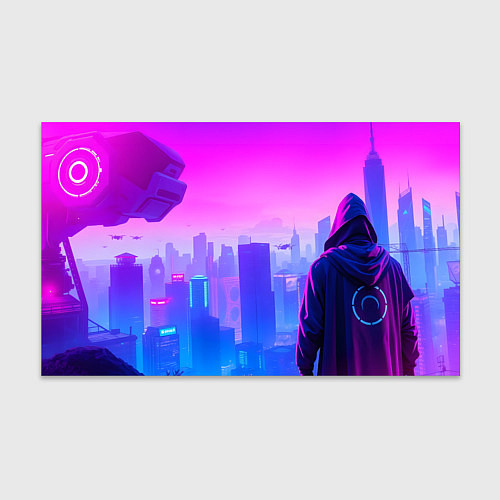 Бумага для упаковки Кибер вселенная / 3D-принт – фото 1