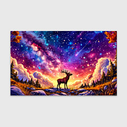 Бумага для упаковки Лось и звездное небо, цвет: 3D-принт
