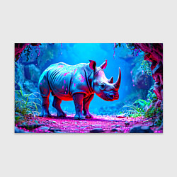 Бумага для упаковки Носорог в сказачном лесу, цвет: 3D-принт