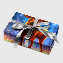 Бумага для упаковки Лосенок в лесу, цвет: 3D-принт — фото 2