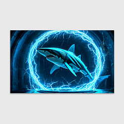 Бумага для упаковки Акула в электрическом кольце, цвет: 3D-принт