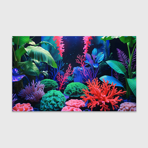 Бумага для упаковки Подводный мир с кораллами / 3D-принт – фото 1