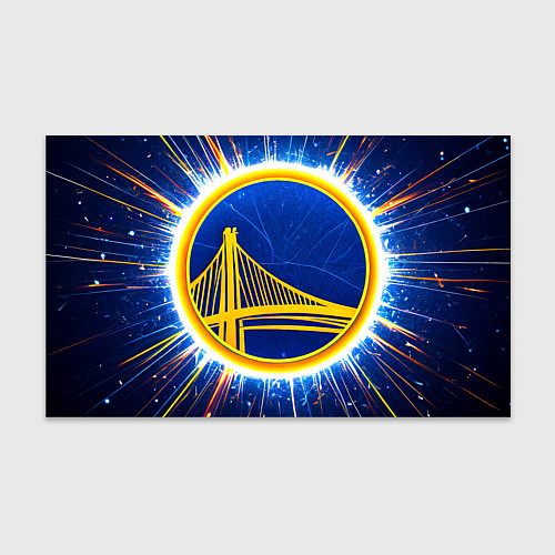 Бумага для упаковки Голден Стэйт Уорриорз логотип / 3D-принт – фото 1