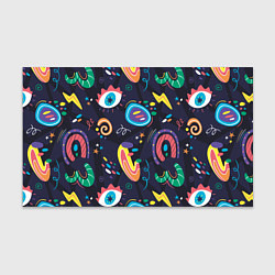 Бумага для упаковки Космическая абстракция с глазами, цвет: 3D-принт