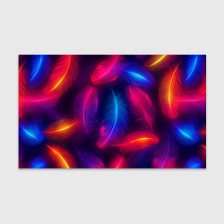 Бумага для упаковки Вспыхивающие перья - неоновое свечение, цвет: 3D-принт