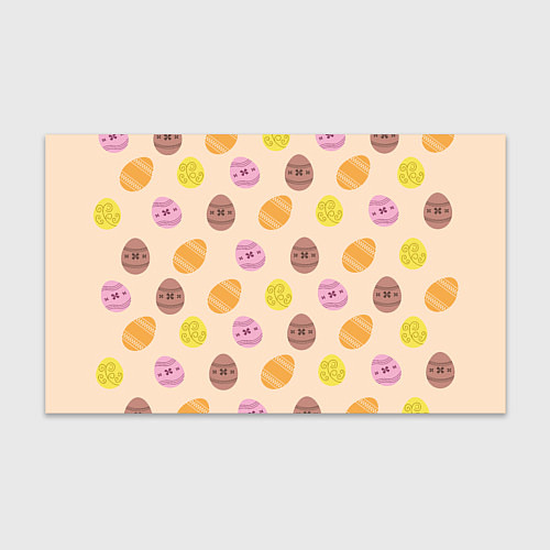 Бумага для упаковки Пасха цветные яйца / 3D-принт – фото 1