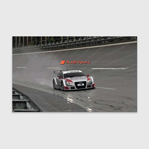 Бумага для упаковки Автогонки на шорт-треке Audi sport racing team / 3D-принт – фото 1