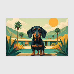 Бумага для упаковки Такса и лето, цвет: 3D-принт