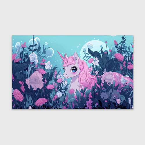 Бумага для упаковки Аниме единорожка / 3D-принт – фото 1