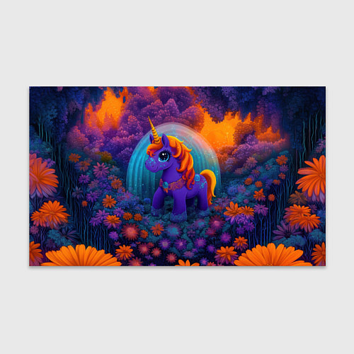 Бумага для упаковки Сказочный единорог / 3D-принт – фото 1