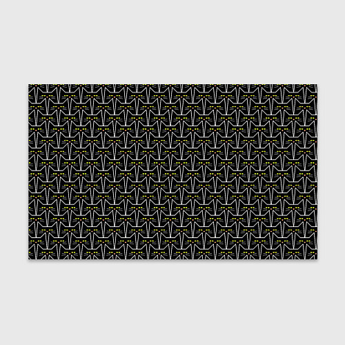 Бумага для упаковки Паттерн черные котики / 3D-принт – фото 1