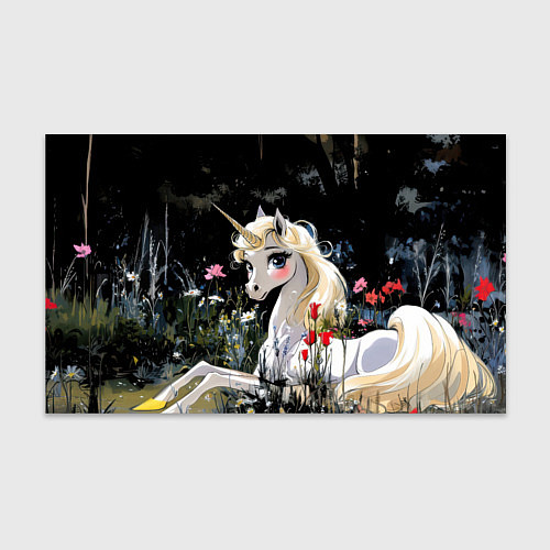 Бумага для упаковки Единорожка с золотыми копытами / 3D-принт – фото 1