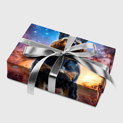 Бумага для упаковки Ризеншнауцер в космосе, цвет: 3D-принт — фото 2