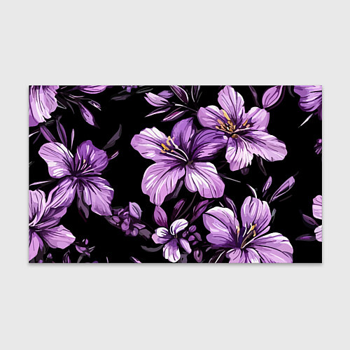 Бумага для упаковки Лилии винтажный узор / 3D-принт – фото 1