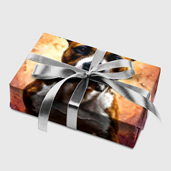 Бумага для упаковки Американский стаффордширский терьер в космосе, цвет: 3D-принт — фото 2