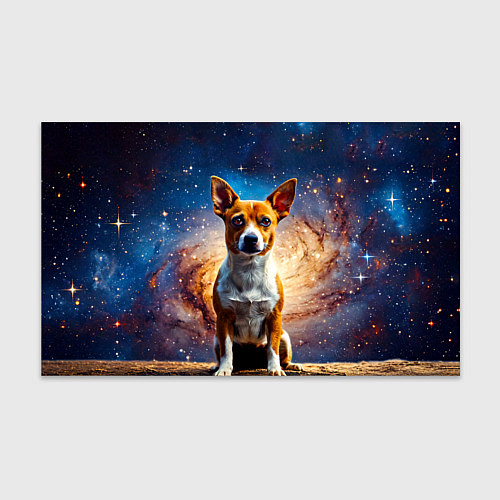 Бумага для упаковки Басенджи в космосе / 3D-принт – фото 1