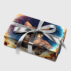 Бумага для упаковки Сингапурская кошка в космосе, цвет: 3D-принт — фото 2