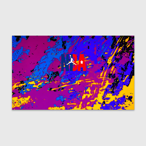 Бумага для упаковки NBA краски неон / 3D-принт – фото 1