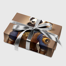 Бумага для упаковки Крутой панда в стиле стимпанк, цвет: 3D-принт — фото 2