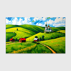 Бумага для упаковки Русская деревенька, цвет: 3D-принт