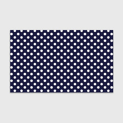 Бумага для упаковки Синий в белый горошек, цвет: 3D-принт