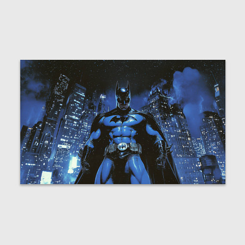 Бумага для упаковки Бэтмен синий город / 3D-принт – фото 1