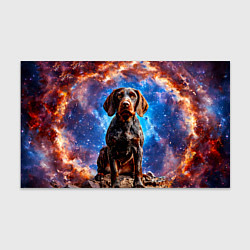 Бумага для упаковки Дратхаар в космосе, цвет: 3D-принт