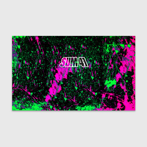 Бумага для упаковки Sum 41 неоновые краски / 3D-принт – фото 1