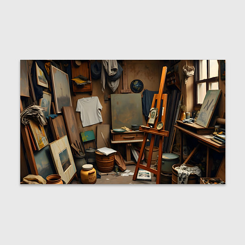 Бумага для упаковки Мастерская художника / 3D-принт – фото 1