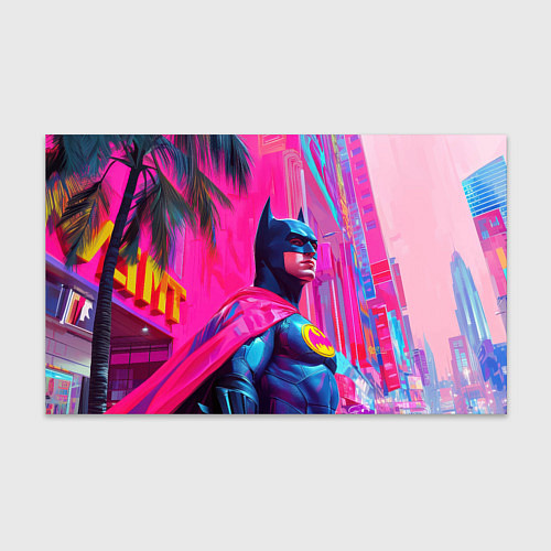 Бумага для упаковки Бэтмен в розовом стиле / 3D-принт – фото 1