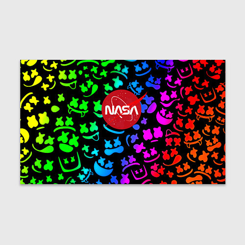 Бумага для упаковки Marshmello x NASA gradient / 3D-принт – фото 1