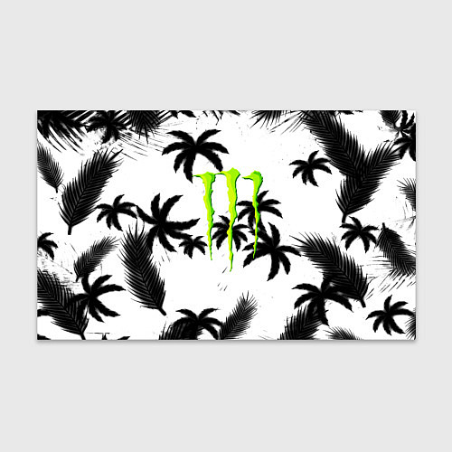 Бумага для упаковки Monster energy пальмы / 3D-принт – фото 1