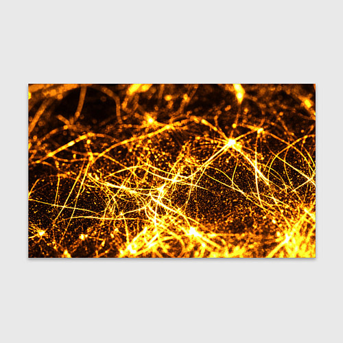 Бумага для упаковки Текстура золотые нити / 3D-принт – фото 1