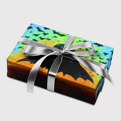 Бумага для упаковки Бэтмен и летучие мыши, цвет: 3D-принт — фото 2