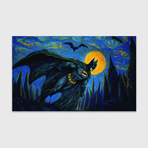 Бумага для упаковки Бэтмен в стиле Ван-Гога / 3D-принт – фото 1