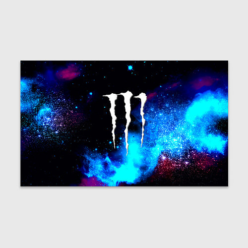 Бумага для упаковки Monster energy космос / 3D-принт – фото 1