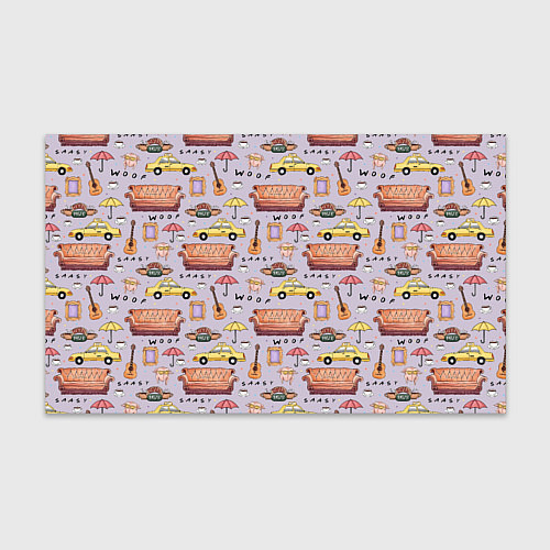 Бумага для упаковки Друзья - паттерн / 3D-принт – фото 1