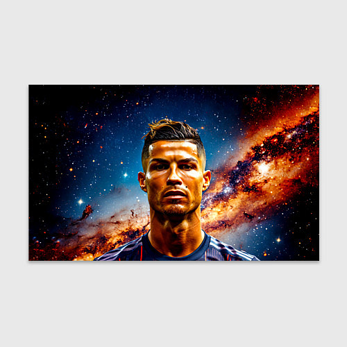 Бумага для упаковки Криштиану Роналду в космосе / 3D-принт – фото 1