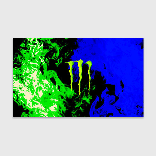 Бумага для упаковки Monster energy кислотный огонь / 3D-принт – фото 1