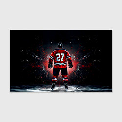 Бумага для упаковки Хоккеист на черном, цвет: 3D-принт