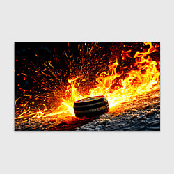 Бумага для упаковки Шайба в огне, цвет: 3D-принт