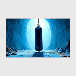 Бумага для упаковки Боксерская груша на синем, цвет: 3D-принт