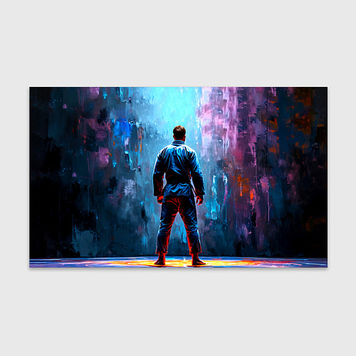 Бумага для упаковки Боец джиу-джитсу / 3D-принт – фото 1