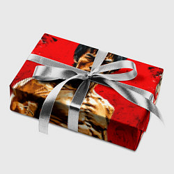 Бумага для упаковки Брюс Ли на красном, цвет: 3D-принт — фото 2