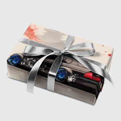 Бумага для упаковки Черная БМВ и сакура, цвет: 3D-принт — фото 2