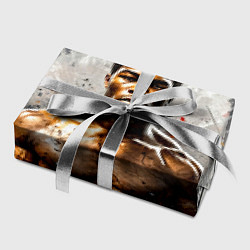 Бумага для упаковки Мухаммед Али на сером, цвет: 3D-принт — фото 2