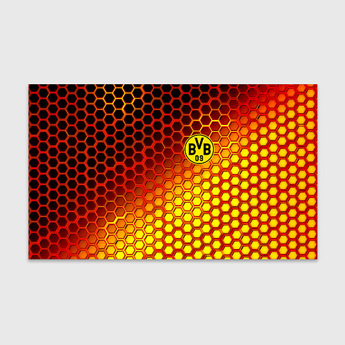Бумага для упаковки Borussia металлические соты / 3D-принт – фото 1